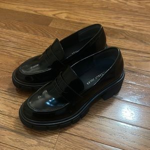 Black loafers